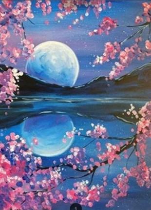 Алмазная вышивка. картина на подрамнике "волшебный рассвет" , размер 40х50