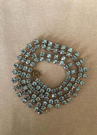 Красивый чокер с кристаллами винтаж