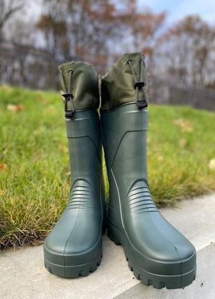 Сапоги мужские утеплёные зимние высокие для рыбалки эва (пена) 42 - 45 размер