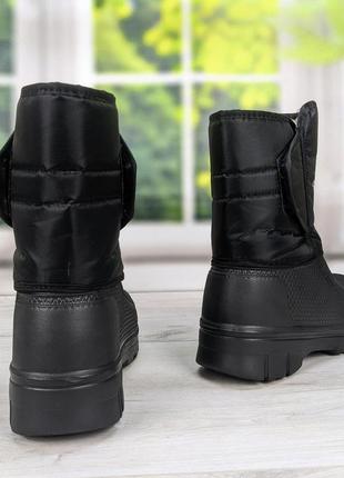 Сапоги мужские пена зимние на липучках черные даго