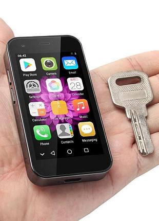 Маленький мобільний смартфон сенсорний soyes xs 15 блакитний4 фото