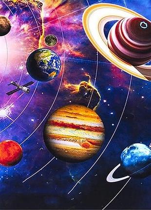 Алмазная вышивка. картина на подрамнике "космический простор" , размер 40х50см