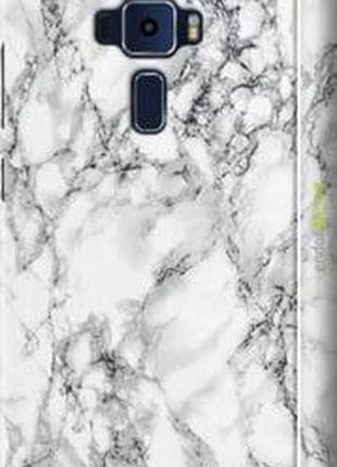 Чехол на asus zenfone 3 ze552kl мрамор белый "4480m-448-8094", надежная защита на телефон