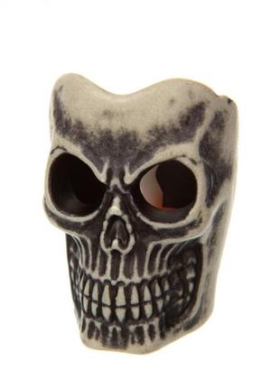 Декор на хэллоуин "свеча череп"