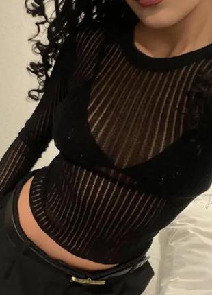 Футболка кофта прозора zara оригінал