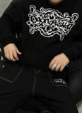 Светр оверсайз чоловічий ogonpushka tracer чорний