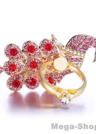 Кільце тримач металевий попсокет для телефону "firebird red" 360 градусів. підставка для смартфона