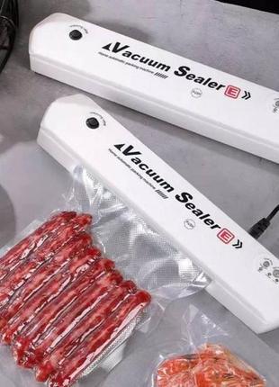 Вакуумний пакувальник vacuum sealer lp-11 (s+) нова модель дві кнопки. колір: білий