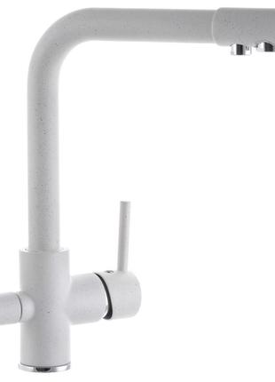 Смеситель для кухни zerix lr4055w-3 с выходом для питьевой воды (zx2643)