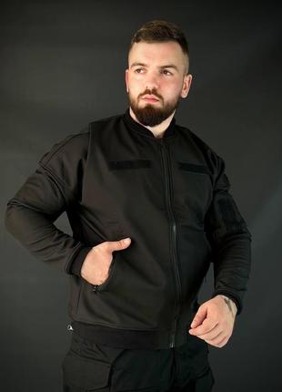 Бомбер чорний 7