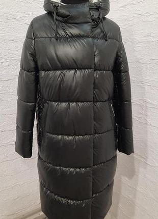 Шикарний жіночий пуховик з плащової тканини armani