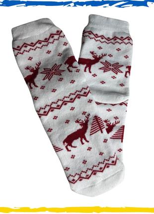 Шкарпетки новорічні махрові. шкарпетки на подарунок. новорічні шкарпетки. 36-40