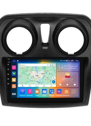 Штатная магнитола lesko для dacia logan ii рестайлинг 2016-2020 экран 9" 2/32gb carplay 4g wi-fi gps prime