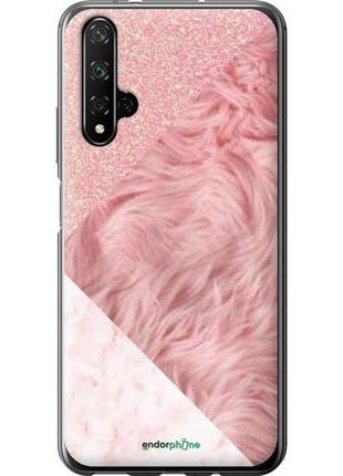 Чехол на huawei honor 20 розовые текстуры "4343u-1697-8094", надежная защита для мобильных телефонов