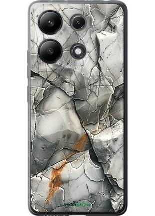 Чехол на xiaomi redmi note 13 4g серый мрамор "6041u-3654-8094", надежная защита для мобильных телефонов