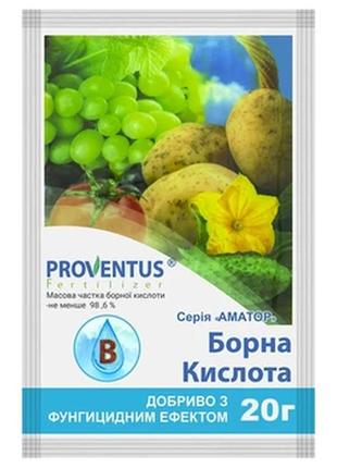 Удобрение борная кислота 20г proventus