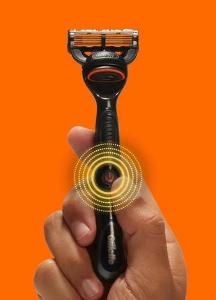 Станок | бритва чоловіча gillette fusion5 power (1 касета і батарейка в комплекті)6 фото