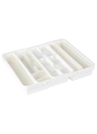 Органайзер - трансформер для столовых приборов 31,7х55х7,7 см молочный tontarelli