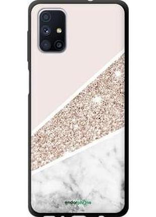 Чехол на samsung galaxy m51 m515f пастельный мрамор "4342b-1944-8094", надежная защита на телефон