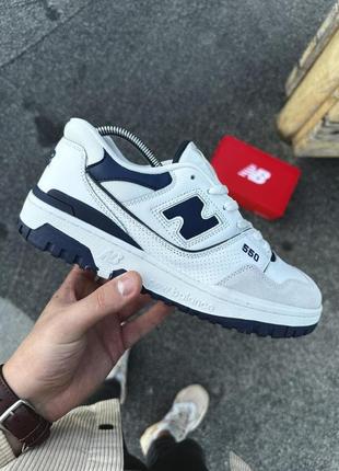 Кросівки new balance 550 (white & navy)