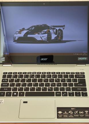 Ноутбук трансформер acer spin 14" fhd/ips тач i5-1035g1 4 ядра/8 gb ddr4/256 ssd/intel uhd 10gen