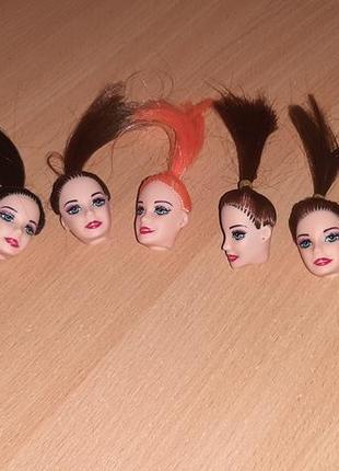 Голови ляльок барбі гумові з волоссям уважно  читайте  умови  пересилки!!!