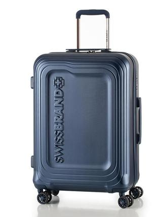 Чемодан swissbrand london (m) navy (swb_lhlon603m)