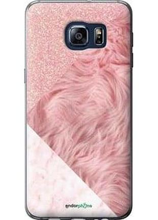 Чохол samsung s6 edge edge plus g928 рожеві текстури "4343u-189-8094", надійний захист на телефон