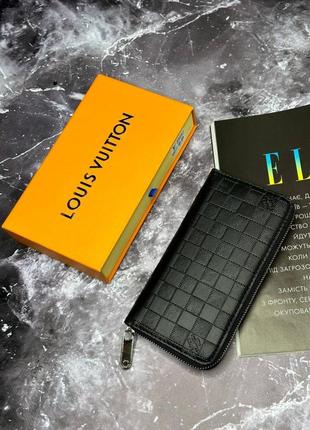 Чоловічий шкіряний гаманець louis vuitton zippy damier infini k038