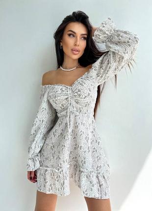 Легкое женское цветочное платье🌊