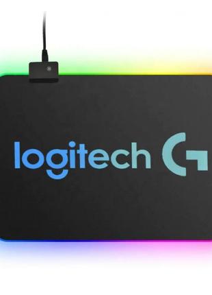 Коврик для мышки с rgb подсветкой logitech l-350 rs-02 25*35*0.3 см pro_385