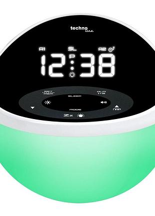 Годинник настільний з радіо technoline wt500 black/white (wt500)7 фото