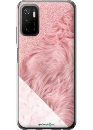 Чохол на xiaomi poco m3 pro рожеві текстури "4343u-2369-8094", надійний захист на телефон
