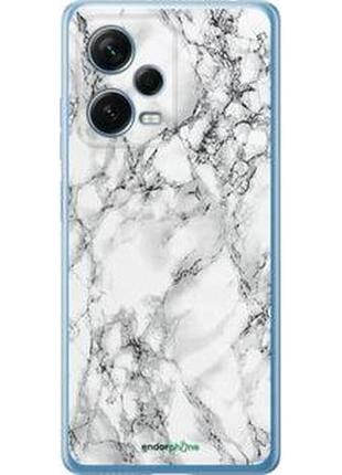 Чехол на xiaomi redmi note 12 pro+ 5g мрамор белый "4480u-3612-8094", надежная защита на телефон