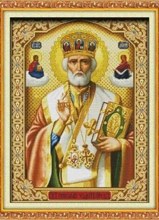 Набір для вишивання за нанесеною на канву схемою "pope".aida 14ct printed , 52*66 см