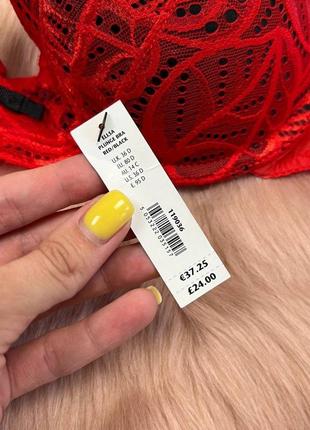 Красивий червоний бюстгалтер від ann summers розмір uk 36d / eur 80d7 фото