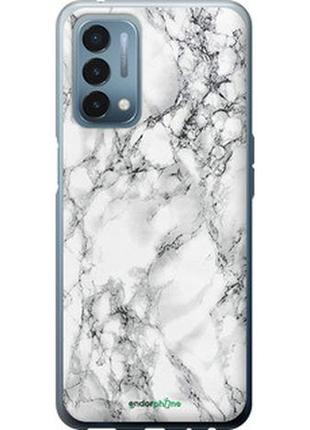 Чехол на oneplus nord n200 мрамор белый "4480u-2384-8094", надежная защита на телефон
