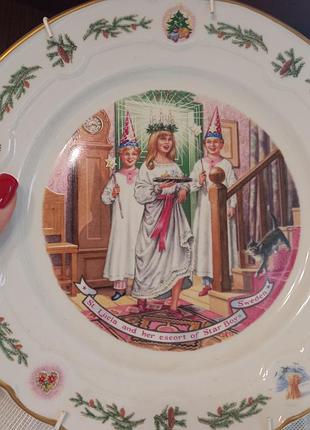 Тарелка из фарфора  ,, рождество,, от royal worcester