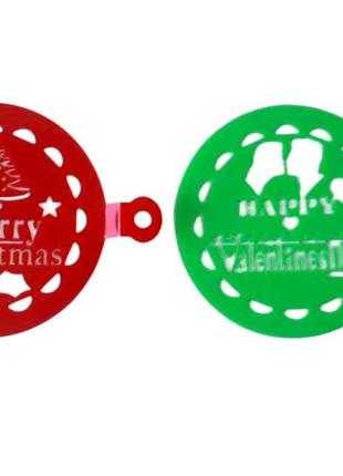 Трафарет для кондитерських виробів прикрашання тортів випічки шаблон для кондитерів d 15 cm forkopt