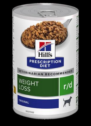 Вологий корм hill's prescription diet r/d для собак для зниження ваги, консерва, 350 г