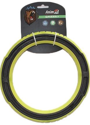 Іграшка animall grizzzly супер-кільце для собак чорно-зелена (6914068019697)
