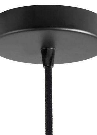 Стельове кріплення для світильника на d120 h20, 1 вивід, чорний