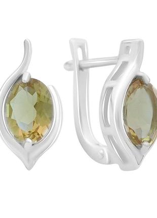 Срібні сережки silverthin з султанить султанітом 2.367ct (2171393)