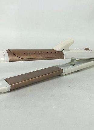 Щипцы утюжок для волос gemei gm-2961, стайлер для завивки, прибор для завивки волос, утюжок9 фото