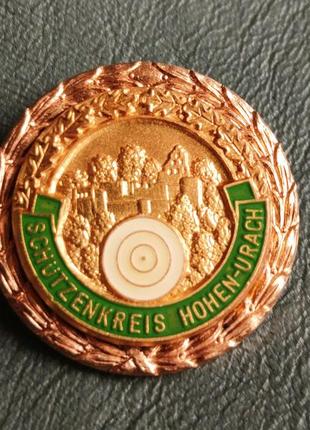 Монета стрелковый фестиваль значок продаю значок "schützenkreis hohen-urach"...