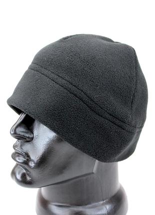 Тактическая шапка зимняя флисовая черная турция зсу под шлем военная всу