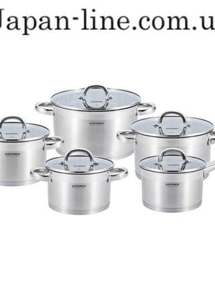 Набор посуды из нержавеющей стали vissner vs 50523  10 пр.