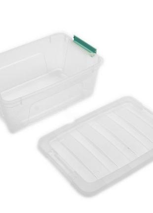 Пластиковий ящик-контейнер для зберігання doloni 12 л, 168x278x420 мм, прозорий