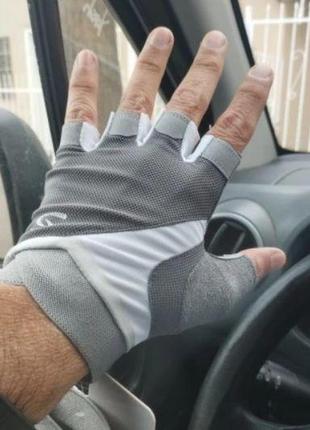 Велоперчатки беспалые (m)7 фото