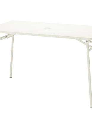 Ikea torparö стіл вуличний, білий / складаний (704.207.57)